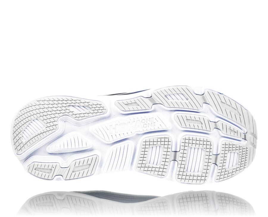 Hoka One One Running Shoes Mens Blue/White - Bondi 6 - 41203BLIX